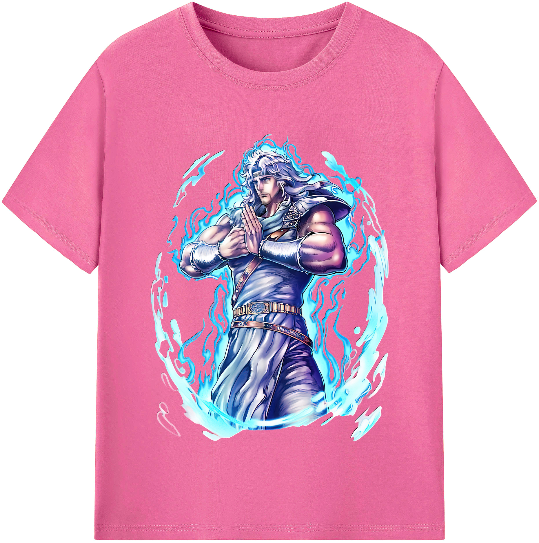 （画像用） 北斗の拳 Fist of the North Star レディースカジュアルプリントTシャツ（綿100％）